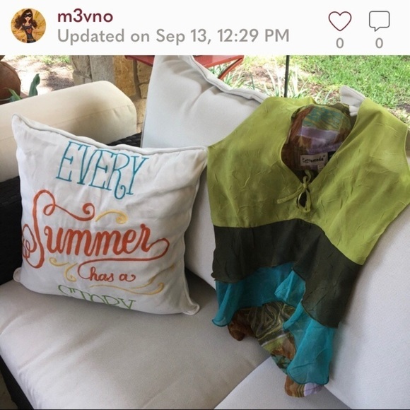 TERRAMODA crop crocheted details vintage pants chartreuse size M - Picture 12 of 12